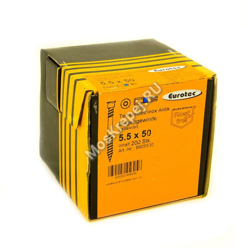 Саморезы  для террасы Terrassotec 5.5x50 (Антик)