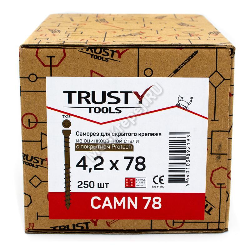 Саморезы для скрытого крепежа CAMN 4.2x78 (250 шт. + бита)