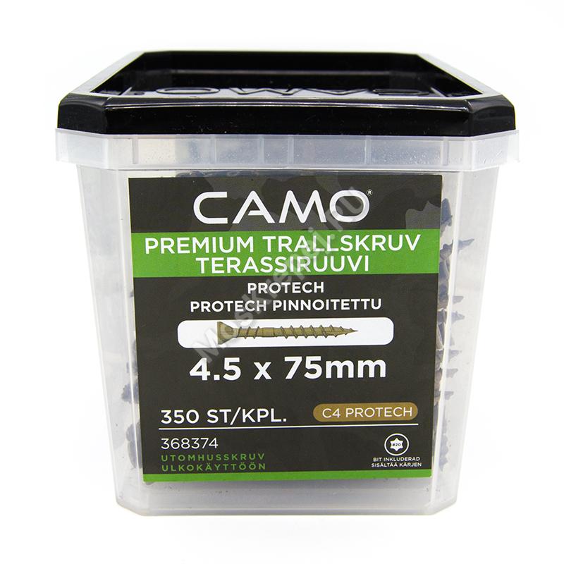 Саморезы CAMO 4.5x75 для террасной доски (350шт. + бита)