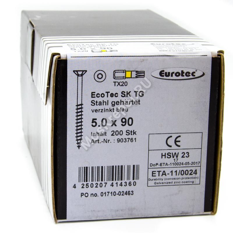 Саморез Eurotec 5x90 EcoTec для ДСП