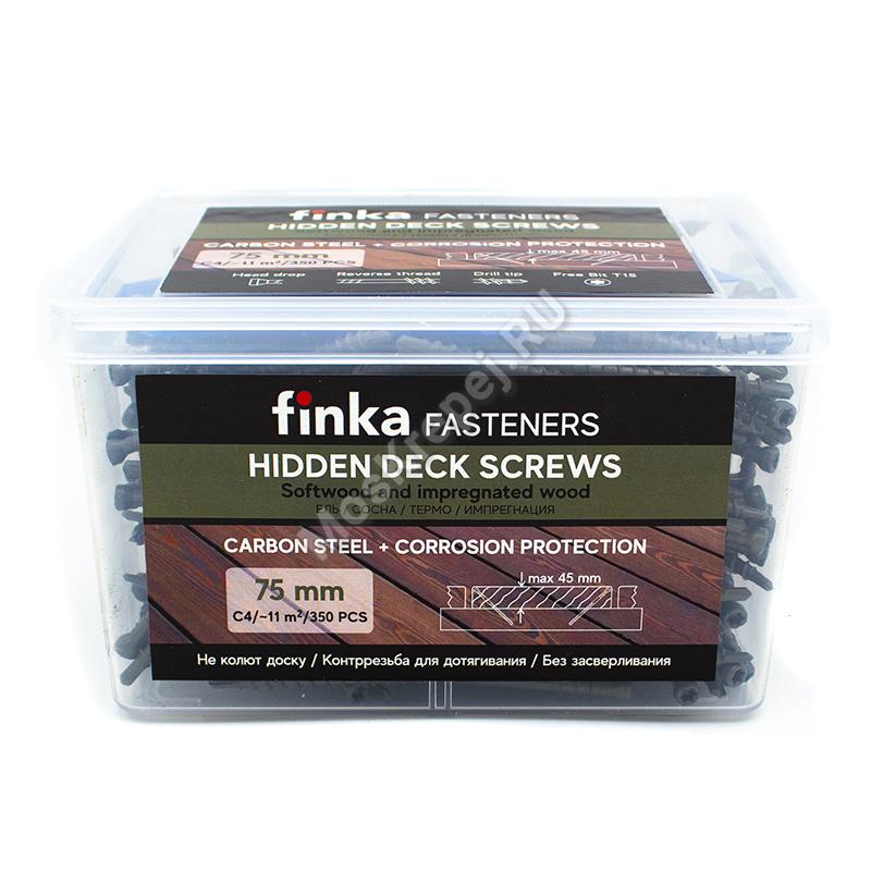 Саморезы Finka Hidden Deck Screws 75 мм (350 шт. + бита)