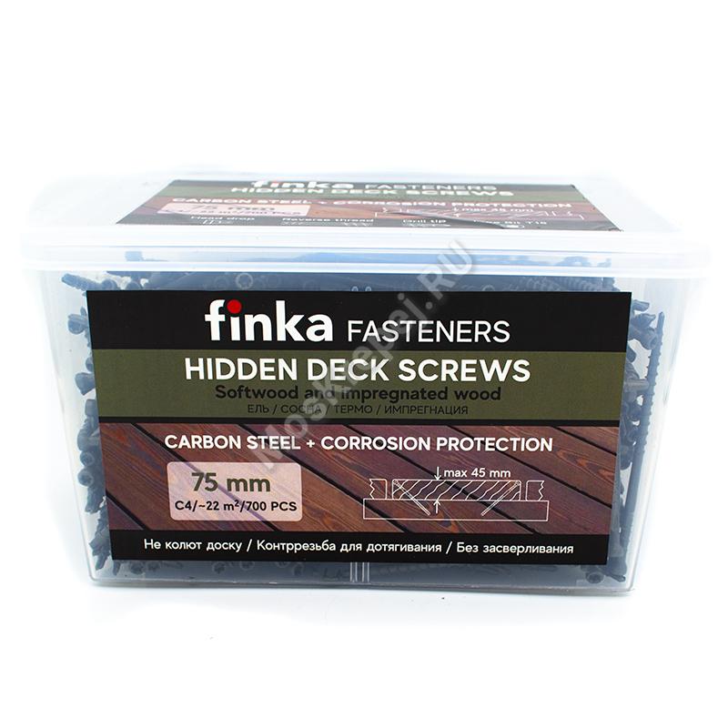 Саморезы Finka Hidden Deck Screws 75 мм (700 шт. + бита)