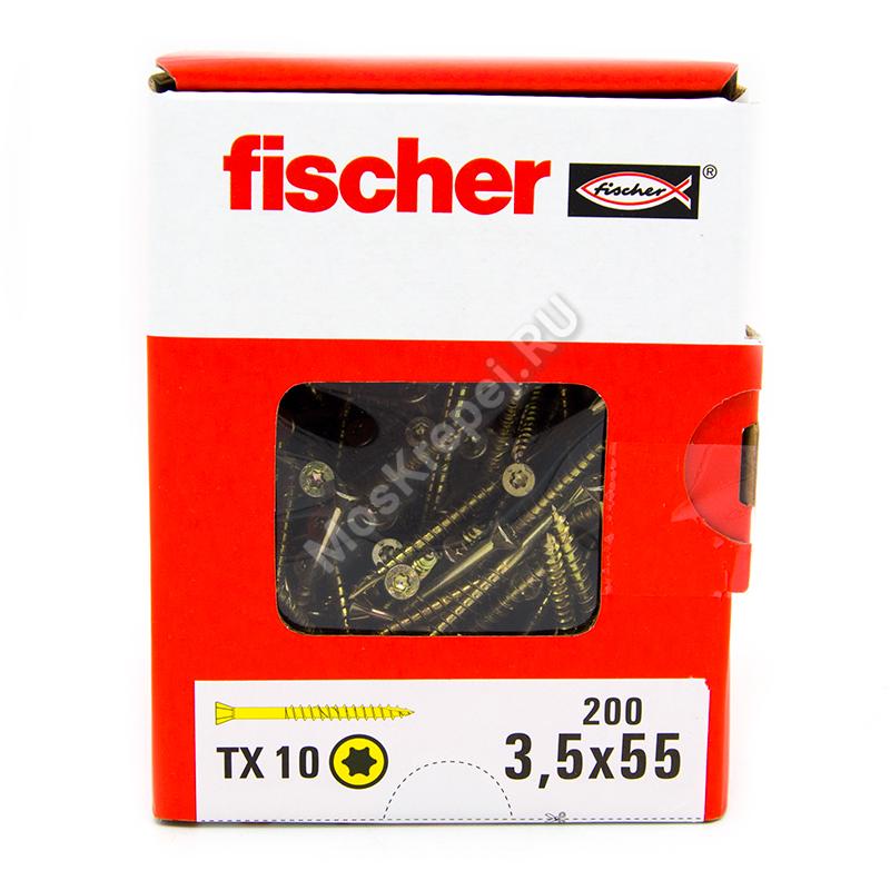 Саморез Fischer 3.5x55 для напольных покрытий (200 шт.)