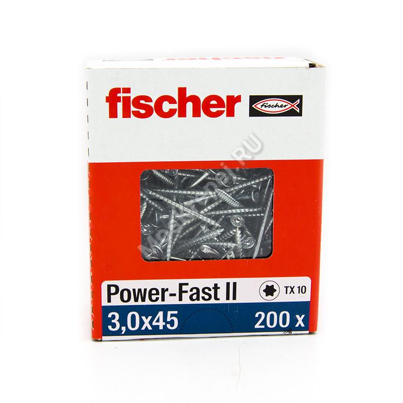 Саморезы Fischer 3x45 для ДСП, OSB, МДФ и фанеры (200шт.)