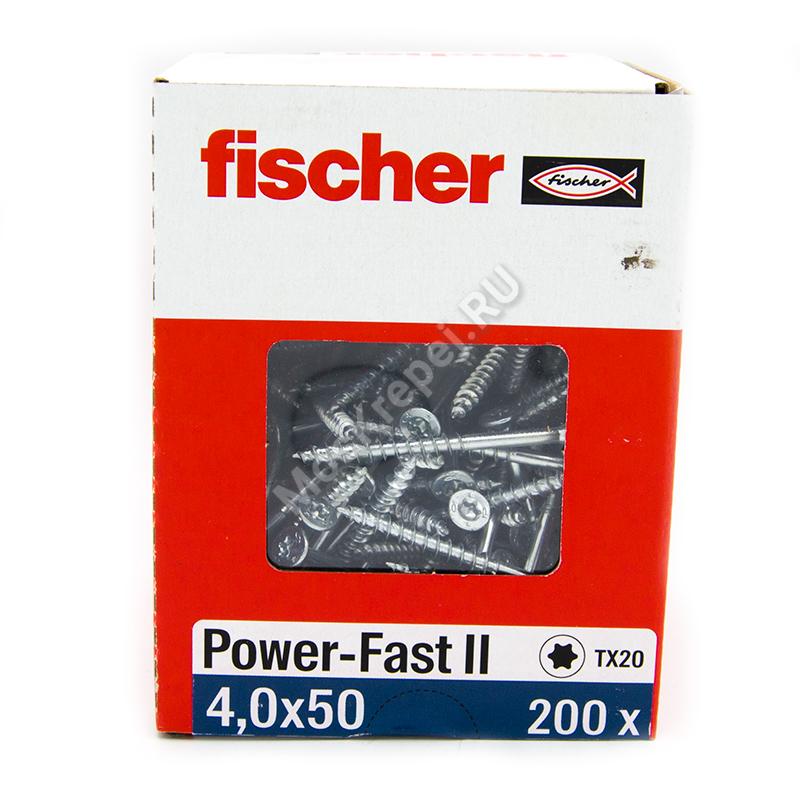 Саморезы Fischer 4x50 для ДСП, OSB, МДФ и фанеры (200шт.)
