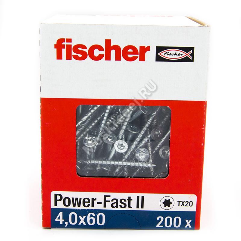 Саморезы Fischer 4x60 для ДСП, OSB, МДФ и фанеры (200шт.)