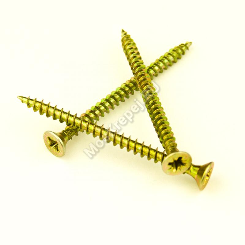 Саморез универсальный желтый 3x45