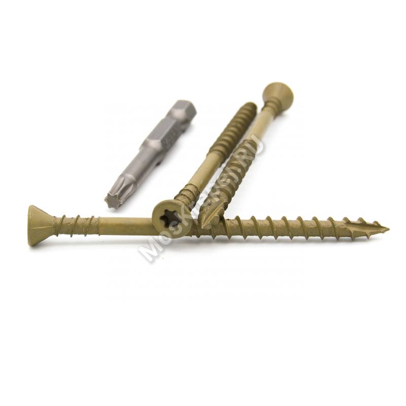 Саморезы Deck Wood Screws 4.8x75 (350 шт. + бита)