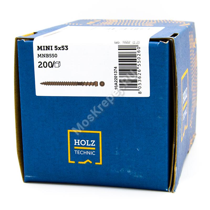 Саморез для крепления фасадной и террасной доски HOLZ TECHNIC MINI 5x53 (200 шт.)