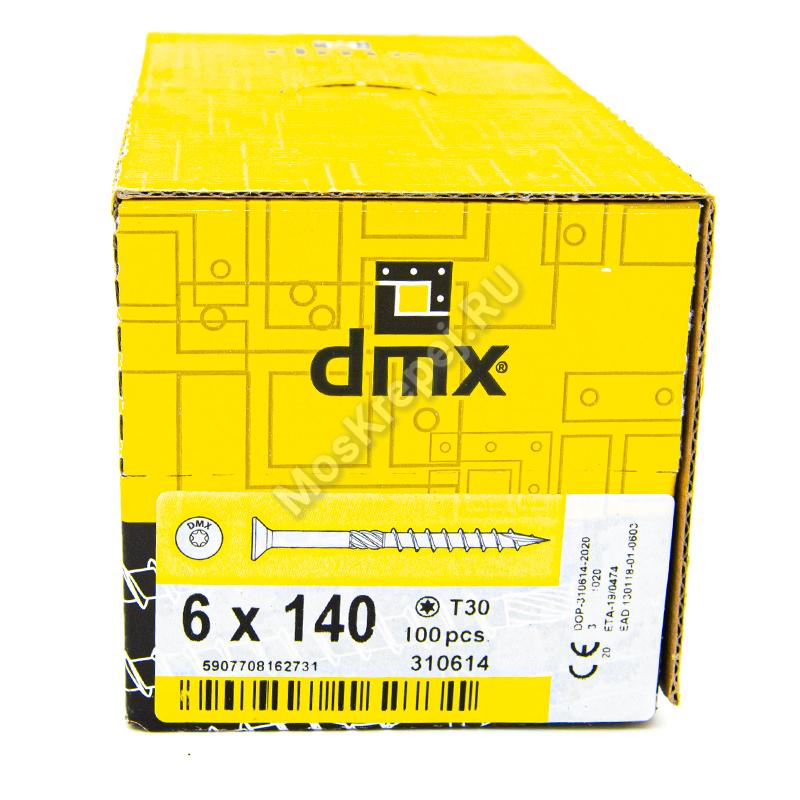 Саморез конструкционный с потайной головкой Domax 6x140 (100шт.)
