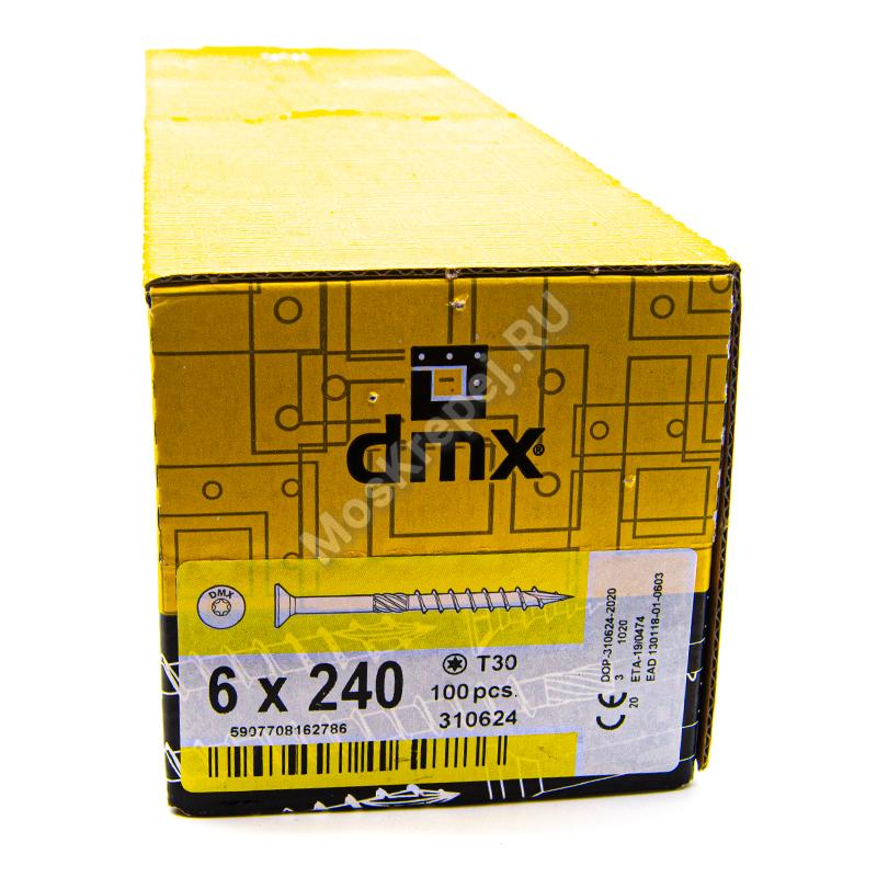 Саморез конструкционный с потайной головкой Domax 6x240 (100шт.)