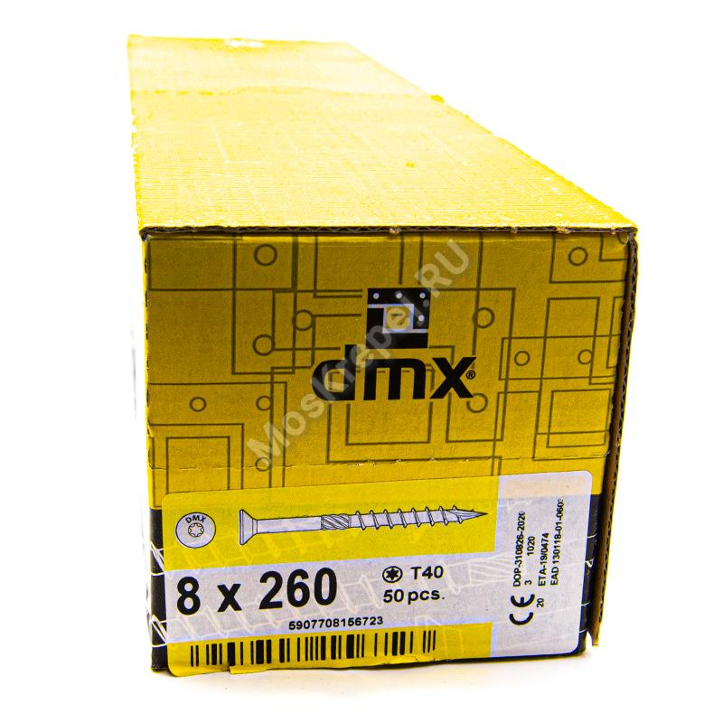 Саморез конструкционный с потайной головкой Domax 8x260 (50шт.)