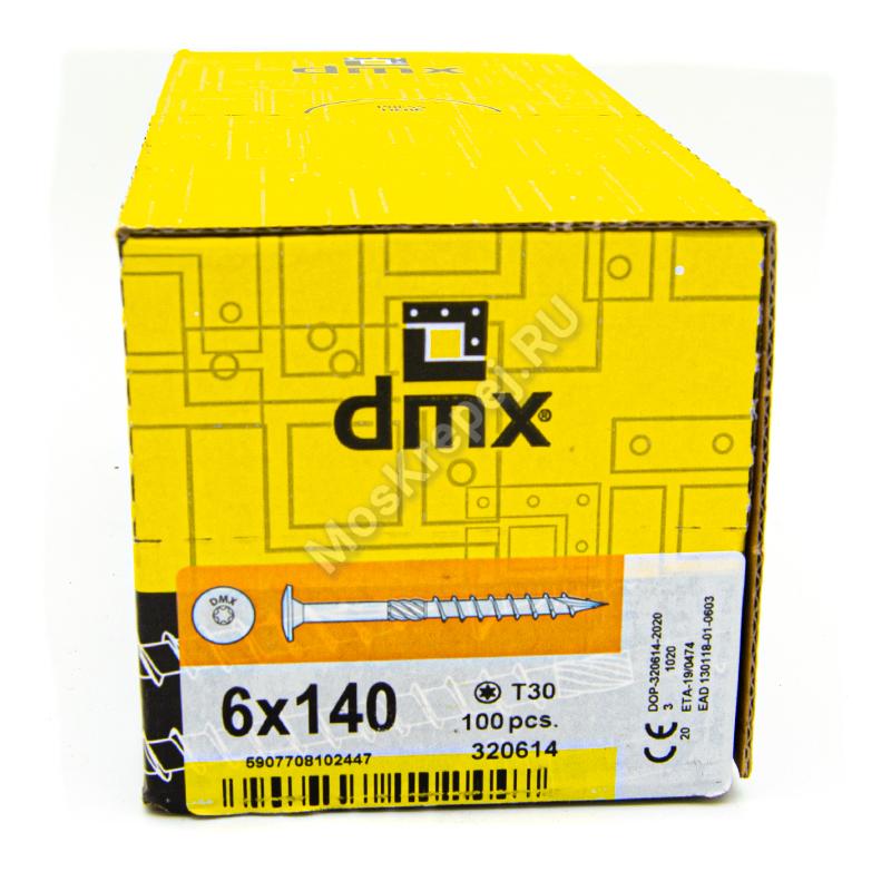 Саморез конструкционный тарельчатая головка Domax 6x140 (100шт.)