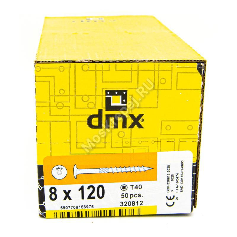 Саморез конструкционный тарельчатая головка Domax 8x120 (50шт.)
