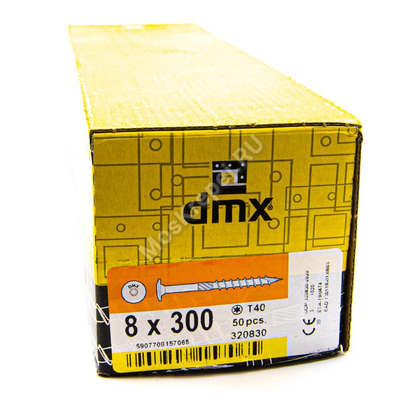 Саморез конструкционный тарельчатая головка Domax 8x300 (50шт.)