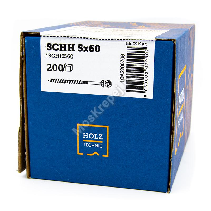 Саморез с потайной головкой HOLZ TECHNIC SCHH 5x60 (200 шт.)