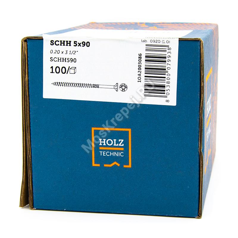 Саморез с потайной головкой HOLZ TECHNIC SCHH 5x90 (100 шт.)