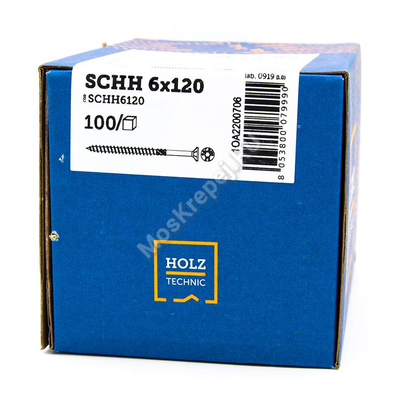 Саморез с потайной головкой HOLZ TECHNIC SCHH 6x120 (100 шт.)
