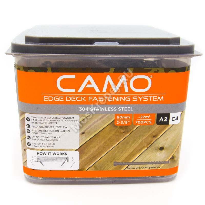 Саморезы CAMO 60 мм нержавеющая сталь A2 (700 шт. + 2 бита)