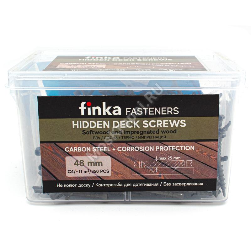 Саморезы Finka Hidden Deck Screws 48 мм (350 шт. + бита)