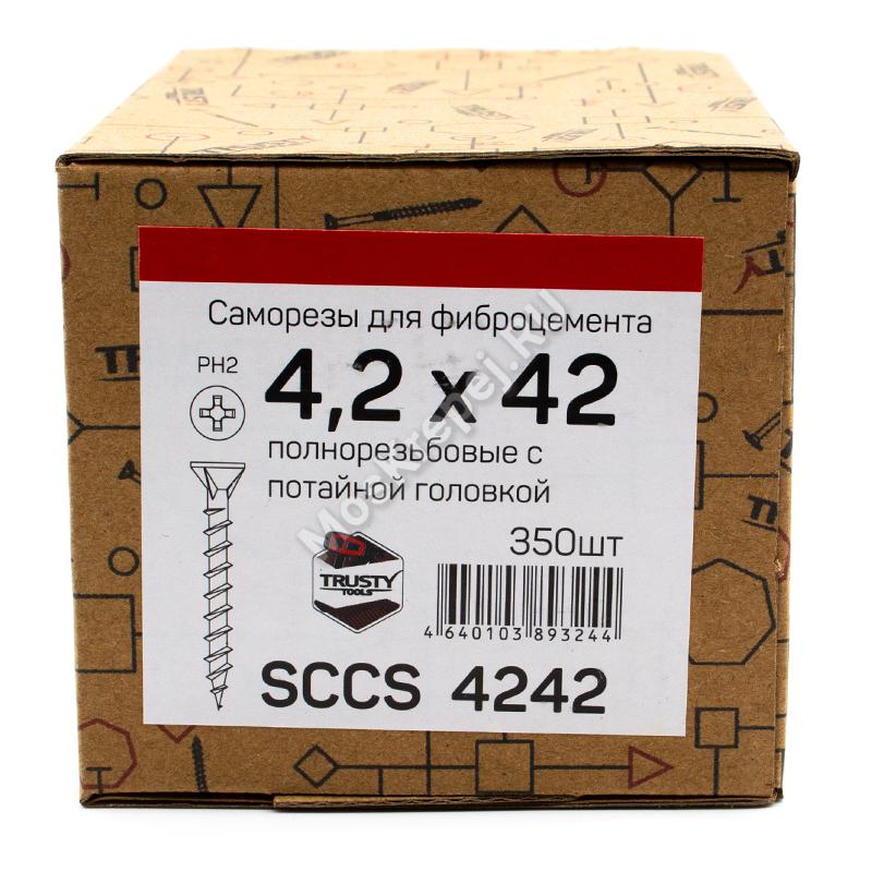 Саморезы для крепления ЦСП SCCS 4,2х42 (350 шт)