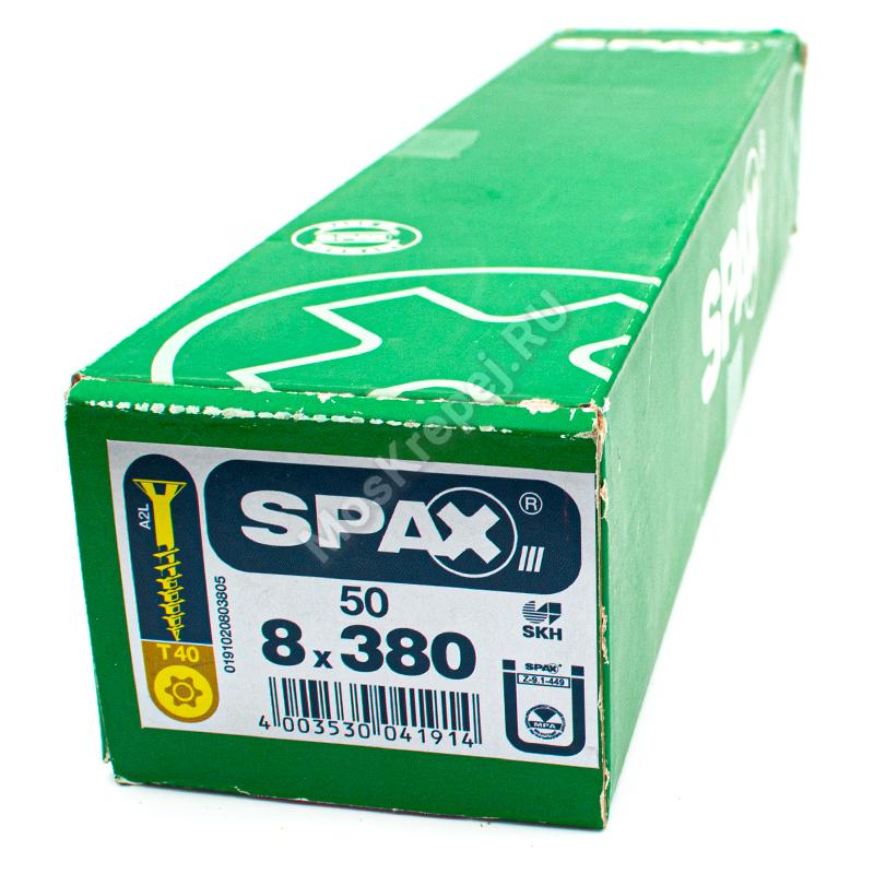 Конструкционные саморезы SPAX 8x380 потайная головка