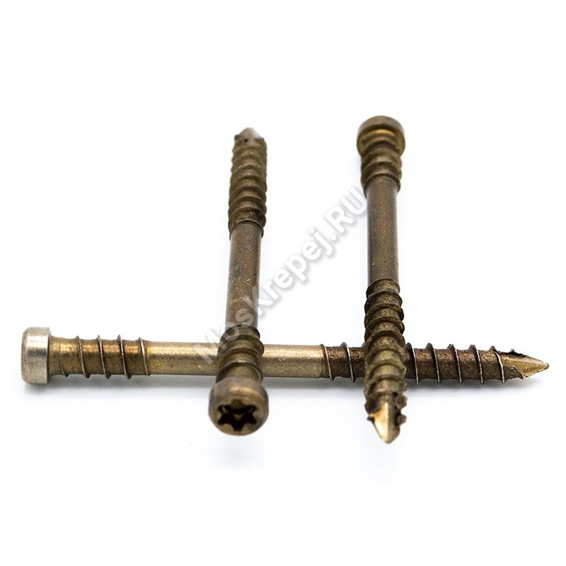 Саморезы SPAX D Антик 5x60 для террасной доски из нержавейки (100 шт.)