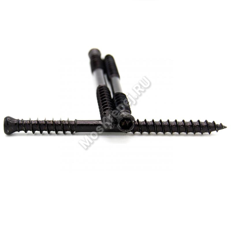 Саморезы Eurotec 4.2x60 black для террасной доски из нержавейки (250шт.)