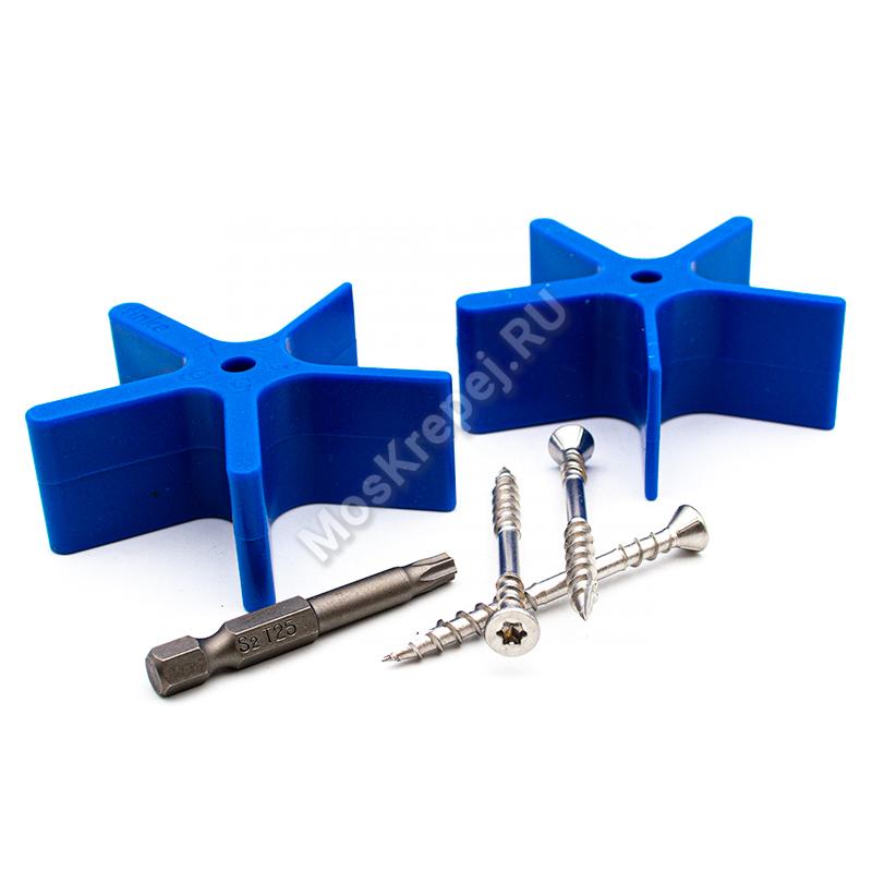 Саморезы Finka Deck Screws A2 4,5x55 (350 шт. + бита + 2 cпейсера)