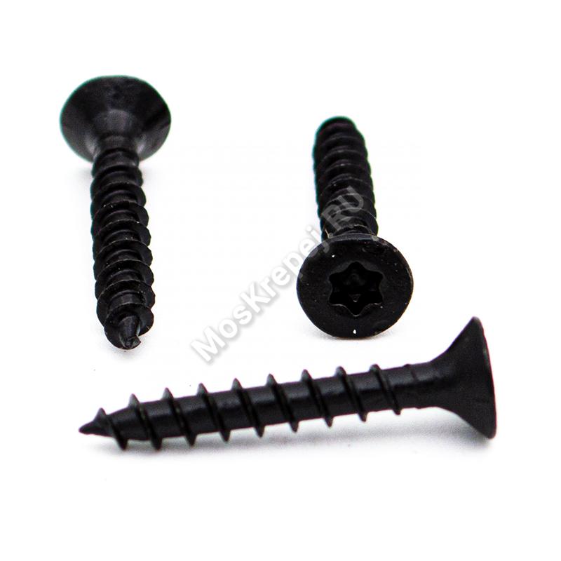 Саморез универсальный SPAX 3x20 Black BLAX потай. полная резьба (200 шт.)