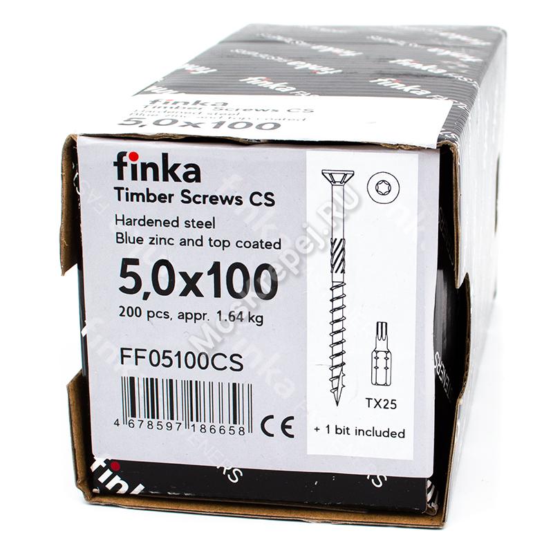Конструкционные саморезы Finka Timber Screws CS 5,0x100 (200шт.)