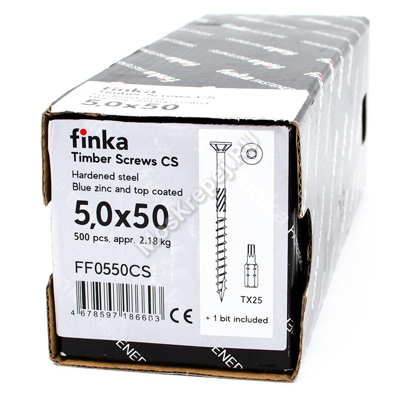 Конструкционные саморезы Finka Timber Screws CS 5,0x50 (500шт.)