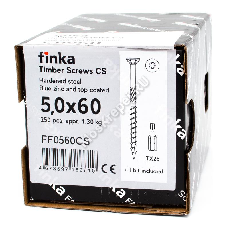 Конструкционные саморезы Finka Timber Screws CS 5,0x60 (250шт.)
