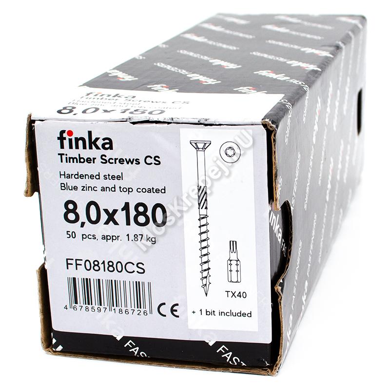 Конструкционные саморезы Finka Timber Screws CS 8,0x180 (50шт.)