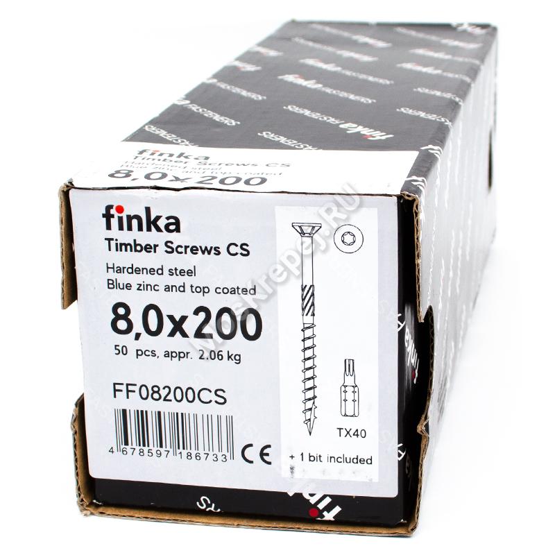 Конструкционные саморезы Finka Timber Screws CS 8,0x200 (50шт.)