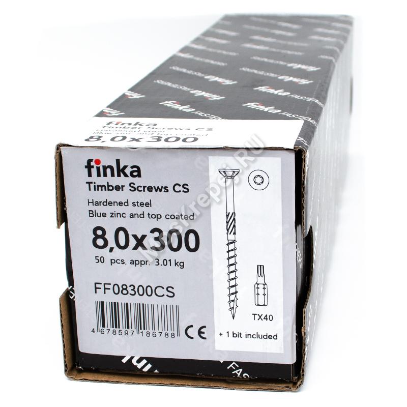 Конструкционные саморезы Finka Timber Screws CS 8,0x300 (50шт.)