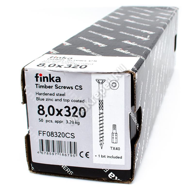 Конструкционные саморезы Finka Timber Screws CS 8,0x320 (50шт.)