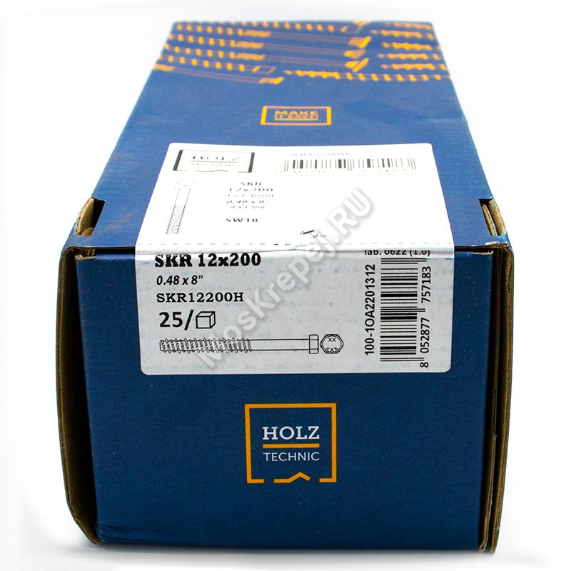 Анкер винтовой HOLZ TECHNIC SKR-HT 12x200 (25 шт.)