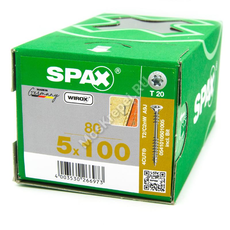 Саморезы SPAX 5x100 для крепления OSB, МДФ, ДСП и фанеры (80 шт.)
