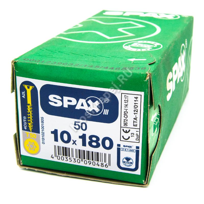 Конструкционные саморезы SPAX 10x180 потайная головка (50шт.)