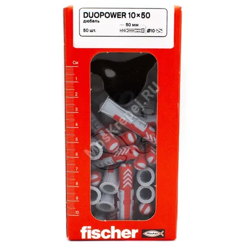 Дюбель Fischer DUOPOWER 10x50 универсальный (50 шт.)
