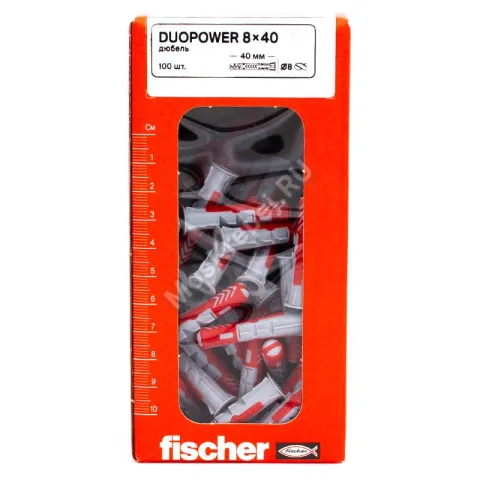 Дюбель Fischer DUOPOWER 8x40 универсальный (100 шт.)