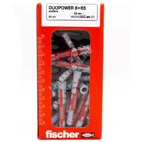 Дюбель Fischer DUOPOWER 8x65 универсальный (50 шт.)