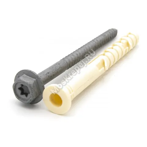 Дюбель фасадный с бортом 10x100 нейлон, кл.пр. 8.8, Torx-40/SW13 (250 шт.)