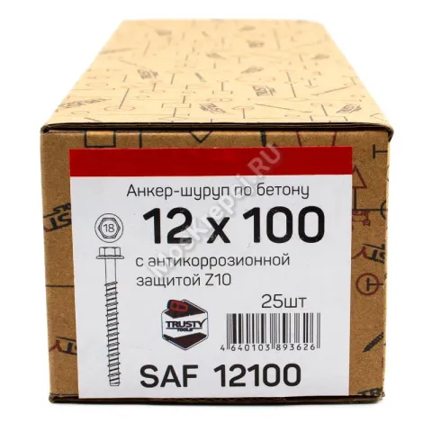 Анкер-шуруп по бетону SAF 12х100 (25 шт)