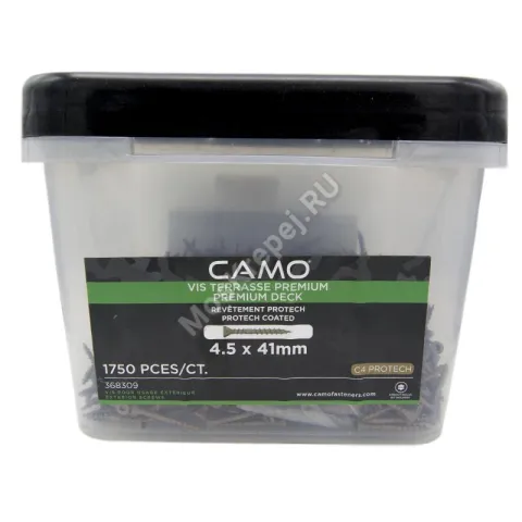 Саморезы CAMO 4.5x41 для террасной доски и фасадов  (1750 шт.+ бита)