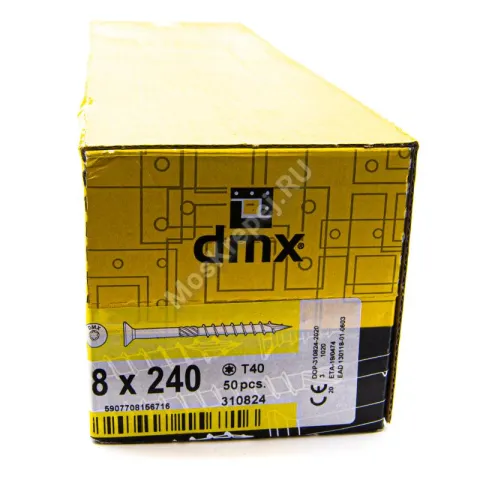 Саморез конструкционный с потайной головкой Domax 8x240 (50шт.)