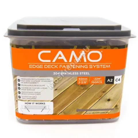 Саморезы CAMO 60 мм нержавеющая сталь A2 (700 шт. + 2 бита)