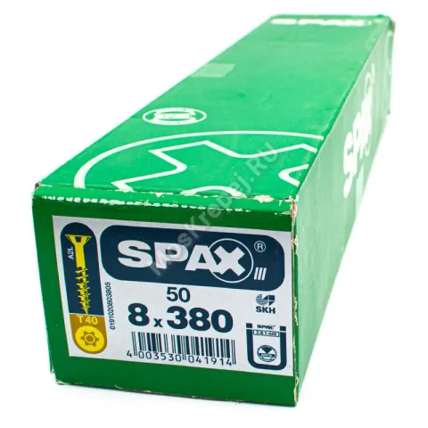 Конструкционные саморезы SPAX 8x380 потайная головка