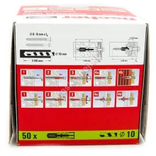 Дюбель Fischer DUOPOWER 10x50 универсальный (50 шт.)